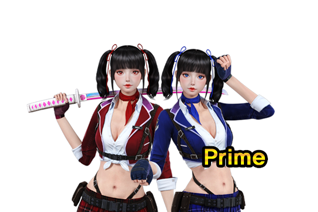 프라임 전투미소녀 세트 영구제