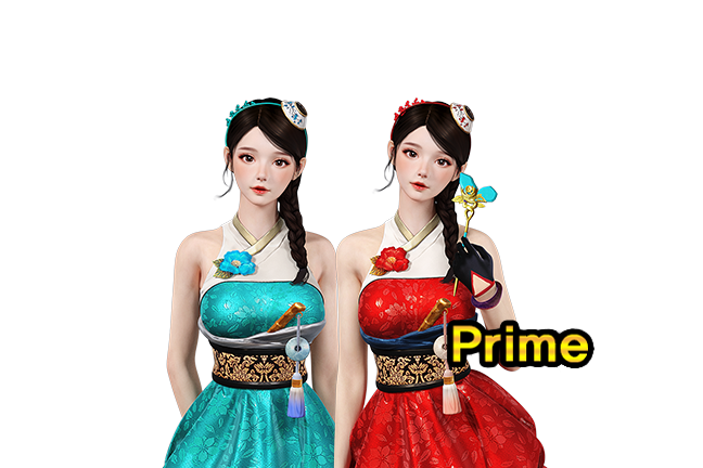 프라임 한복소녀 세트 영구제